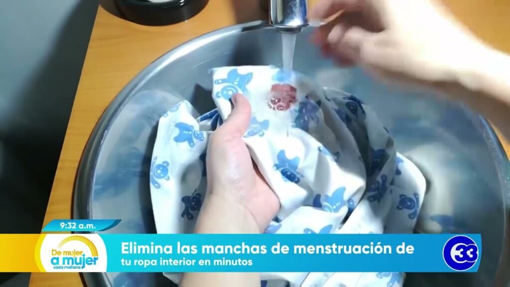 Cómo quitar la mancha de sangre de la ropa interior