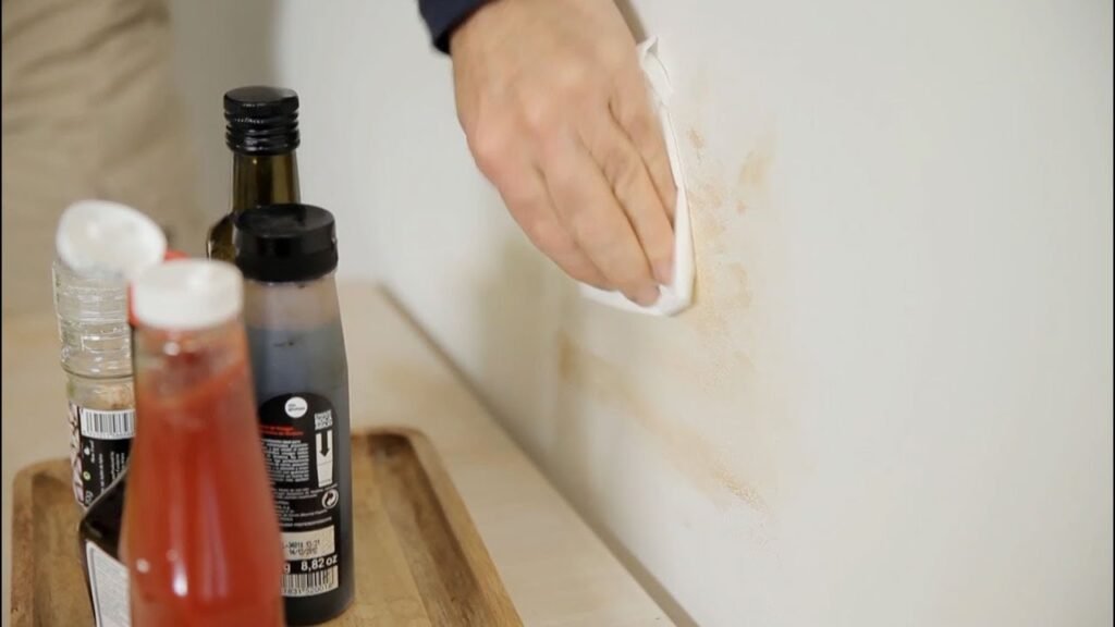 Cómo quitar las manchas de aceite en la pared pintada