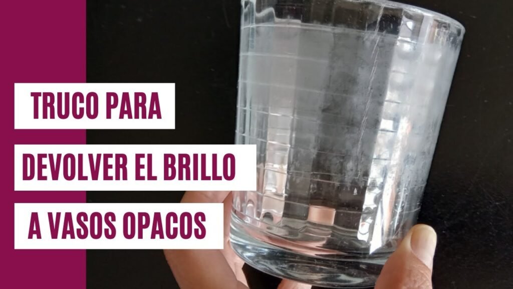 Cómo quitar las manchas de agua en vasos de cristal