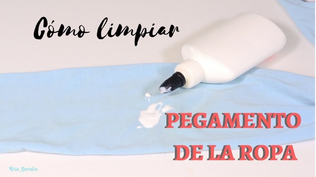 Cómo quitar las manchas de cola en la ropa