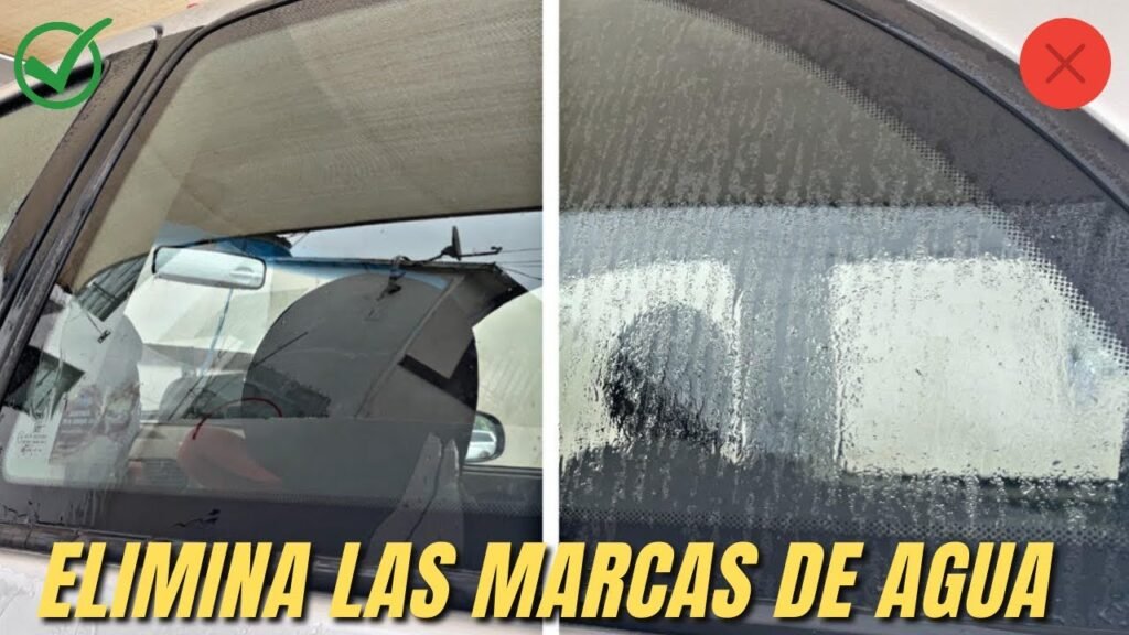 Cómo quitar las manchas de gotas en cristal de coche