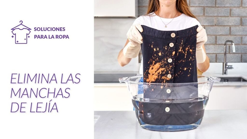 Cómo quitar las manchas de lejia
