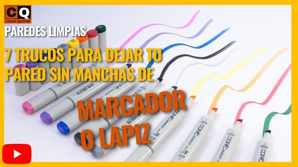Cómo quitar las manchas de marcador en la pared