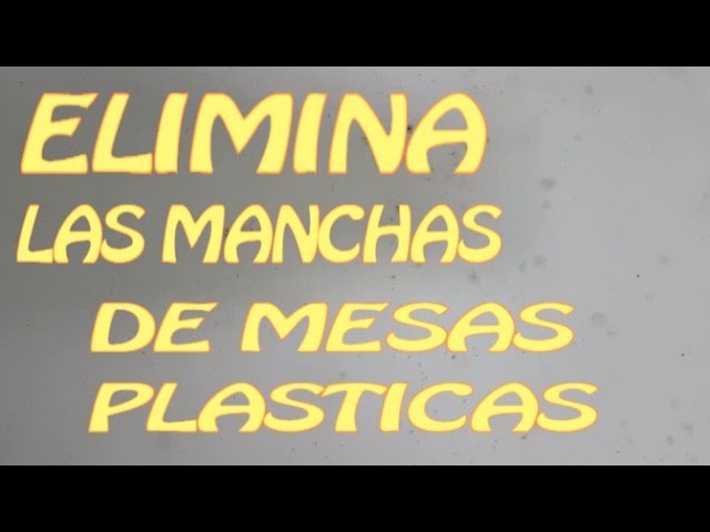 Cómo quitar las manchas de moho en plastico