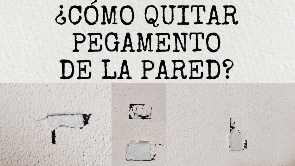 Cómo quitar las manchas de pegamento de la pared