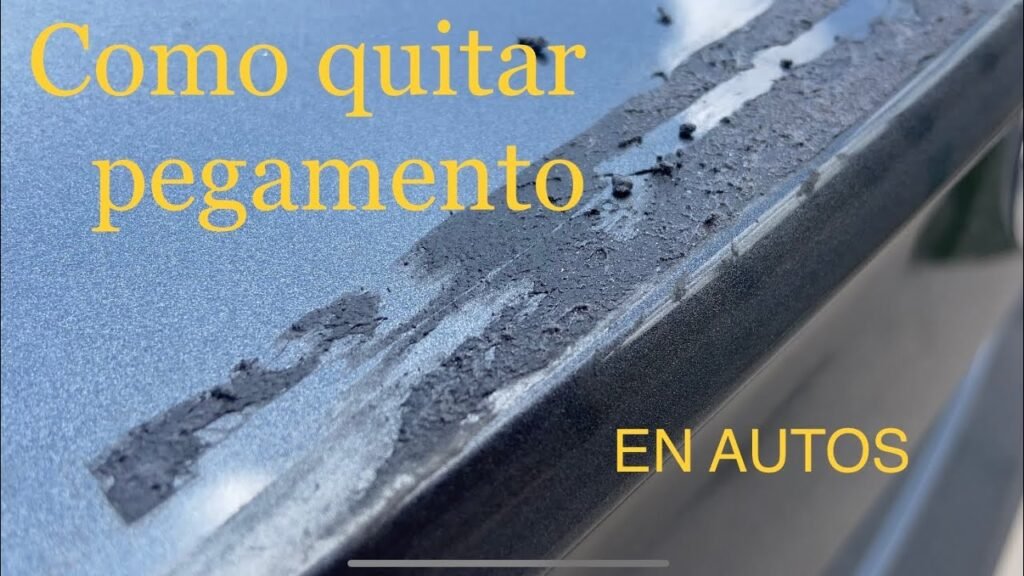 Cómo quitar las manchas de pegamento del coche