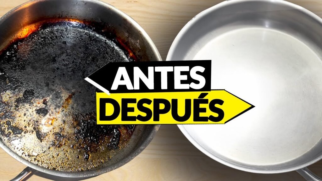 Cómo quitar las manchas de sartén de acero inoxidable