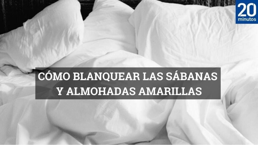 Cómo quitar las manchas de sudor de las sabanas