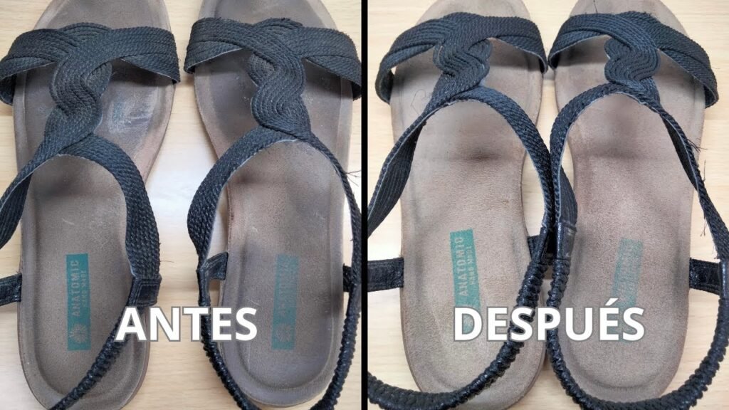 Cómo quitar las manchas de sudor de las sandalias