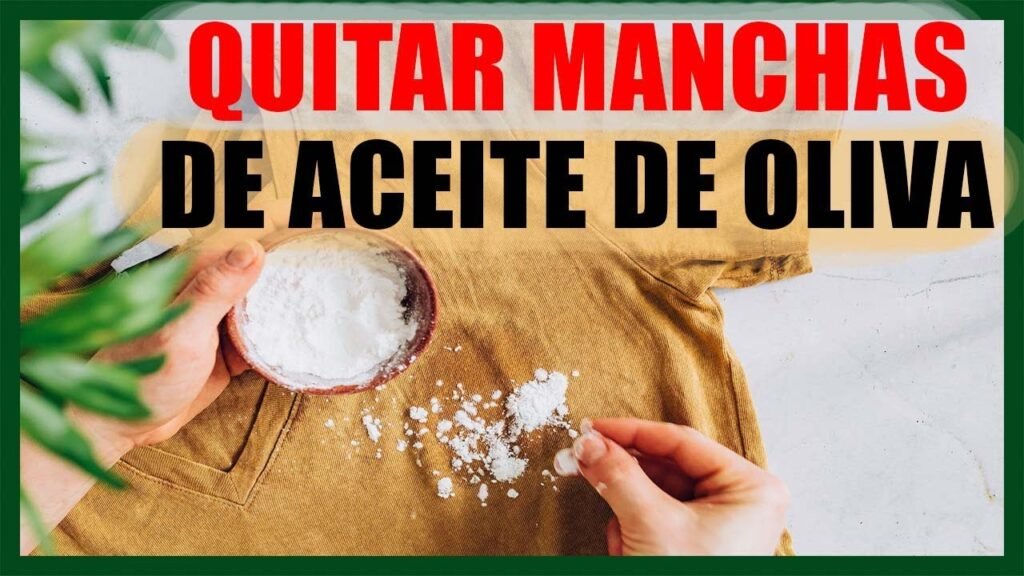 Cómo quitar mancha de aceite de oliva