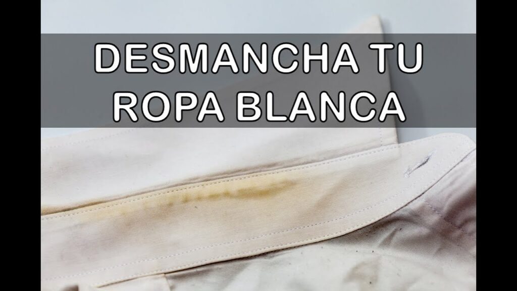 Cómo quitar mancha de agua oxigenada en la ropa blanca
