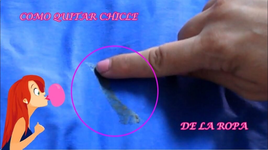 Cómo quitar mancha de chicle en tela