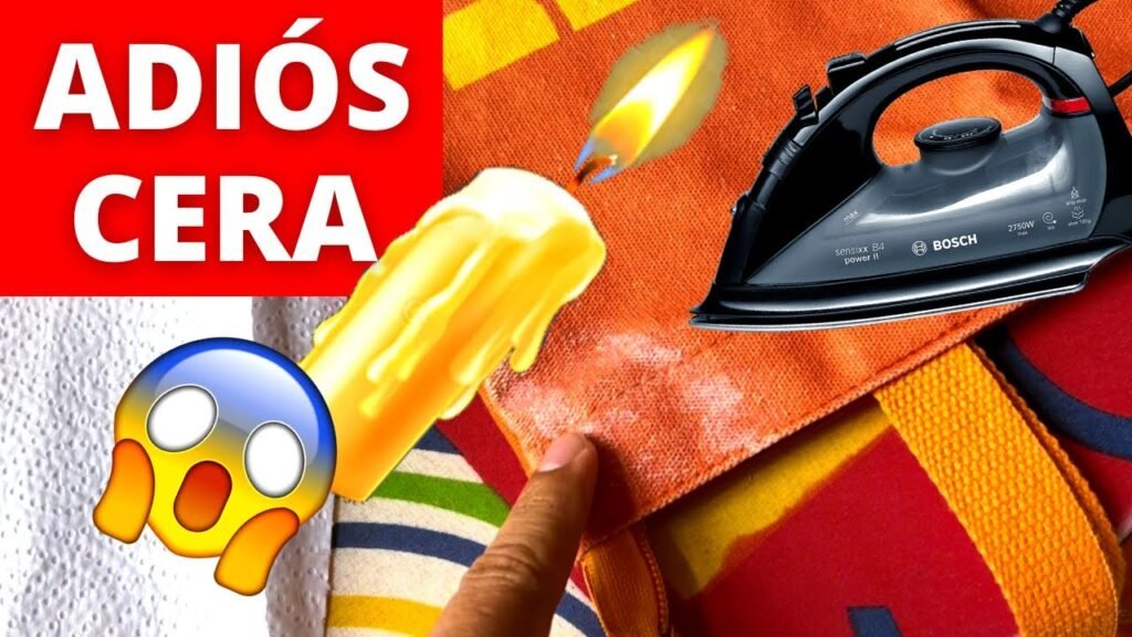 Cómo quitar mancha de parafina en tela
