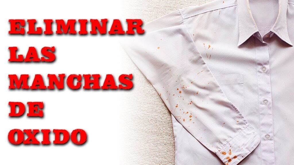 Cómo puedo quitar una mancha de oxido en la ropa