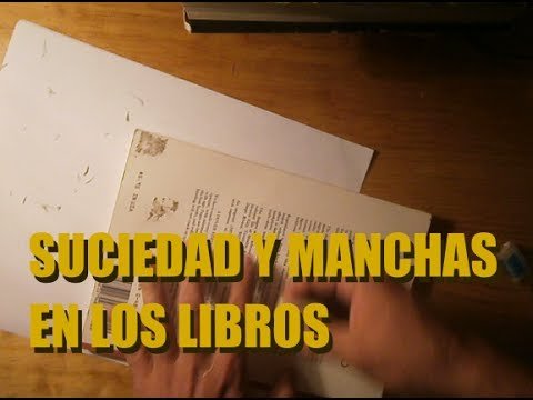 Cómo quitar las manchas de aceite de un libro