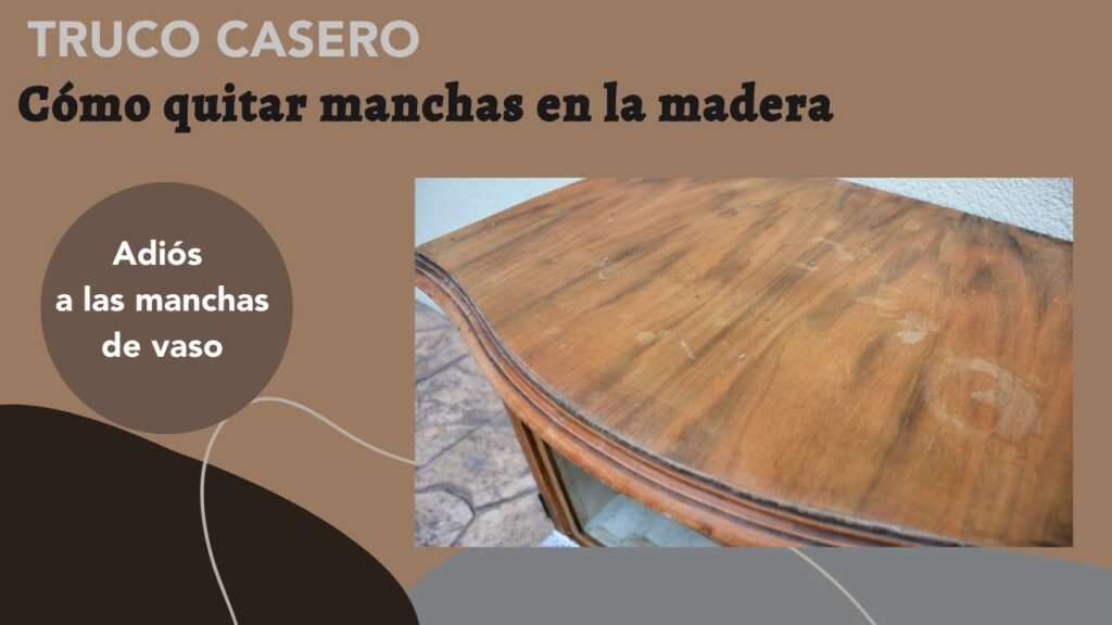 Cómo quitar las manchas de barniz en madera