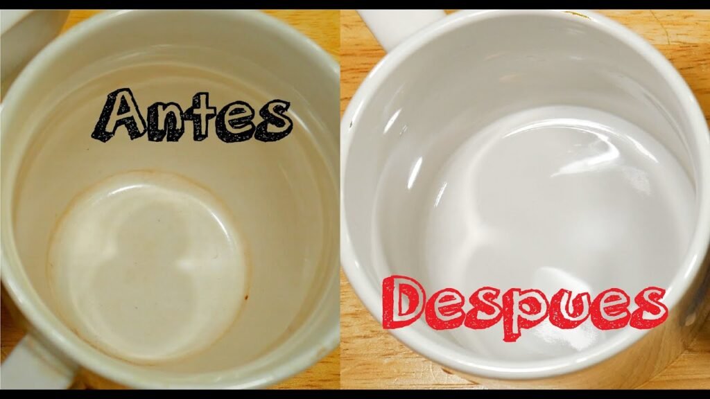Cómo quitar las manchas de café en las tazas