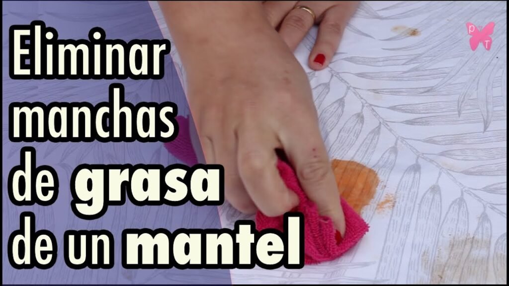 Cómo quitar las manchas de comida en manteles