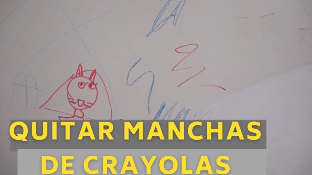 Cómo quitar las manchas de crayón en la pared