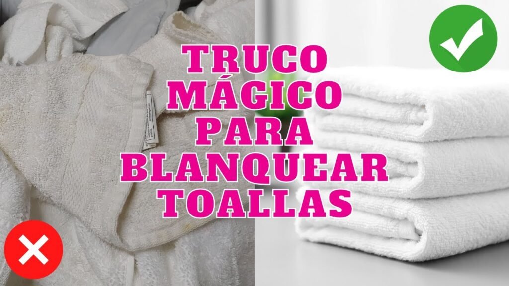 Cómo quitar las manchas de las toallas