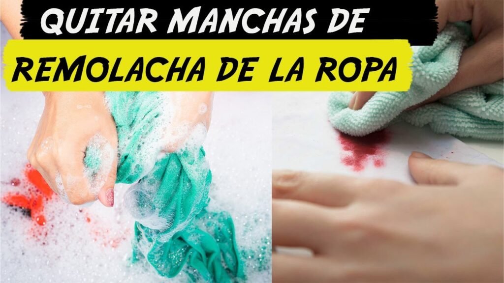 Cómo quitar las manchas de remolacha en tela