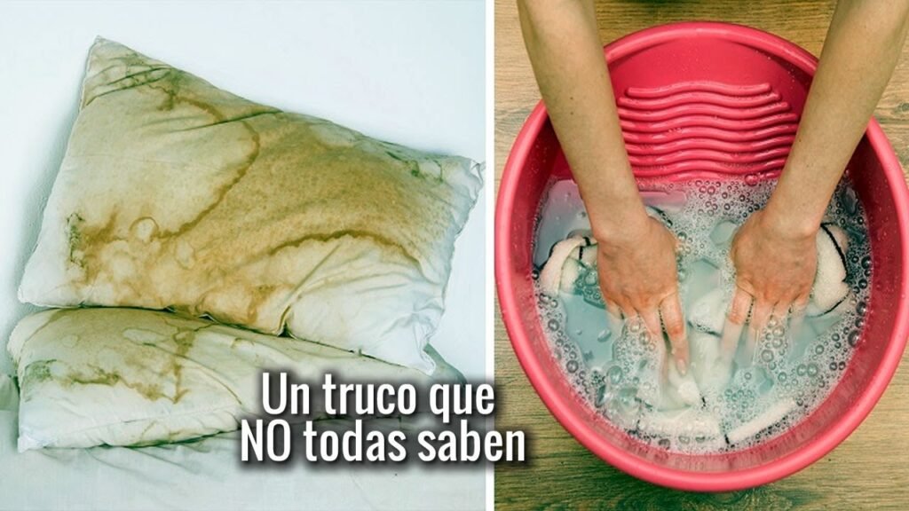 Cómo quitar las manchas de sudor de la almohada