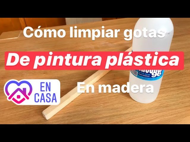Cómo quitar mancha de pintura en madera