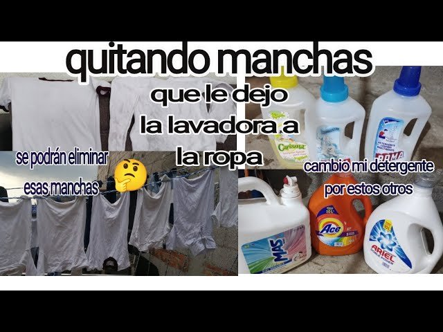 Cómo se quitan las manchas de jabon en la ropa